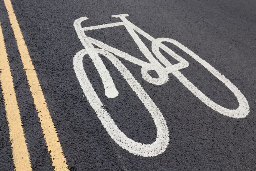 Cycle Bike road marking